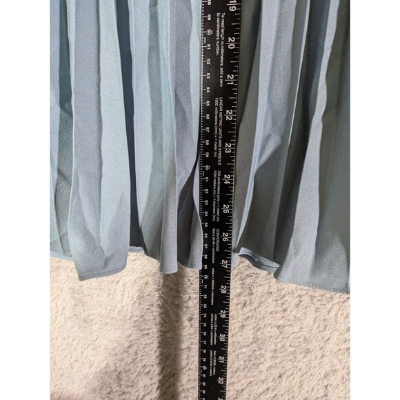 Medium Blue Pleated A-Line Swing Skirt NWT flowy witchy fairycore whimsigoth - Picture 4 of 7
